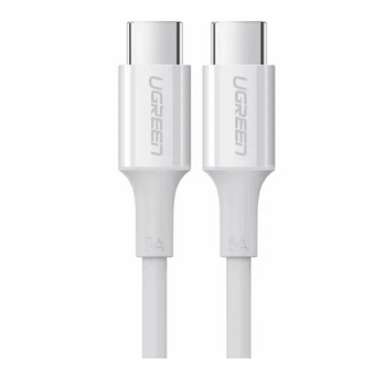  Кабель UGREEN US300 60552 Type-C Male to Type-C Male 2.0 ABS Shell 5A Current 2m White 