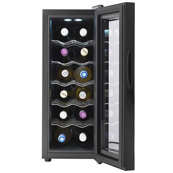  Винный шкаф TESLER WCV-120 (95898) черный корпус/зеркальная дверь 