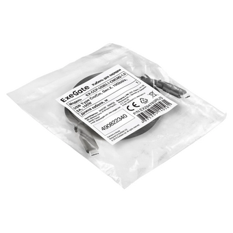  Кабель для зарядки ExeGate EX-CCP-USB3.1-CMCM2-1.0 EX294783RUS USB Type Cm/Cm Gen.2 10Gbit/s 5A 100W 1м 