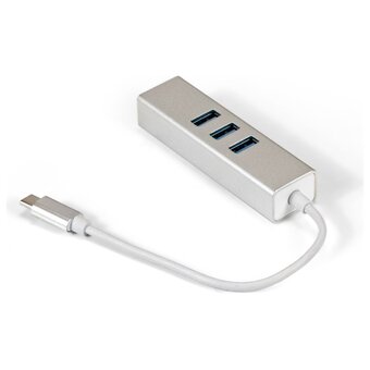  Кабель-адаптер ExeGate EXE-77C-45 EX294188RUS USB3.0 Type C -- 3xUSB3.0+1xRJ45 UTP 1000Mbps RLT8153 