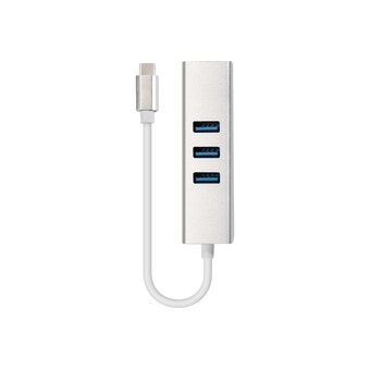  Кабель-адаптер ExeGate EXE-77C-45 EX294188RUS USB3.0 Type C -- 3xUSB3.0+1xRJ45 UTP 1000Mbps RLT8153 
