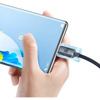  Дата-кабель Baseus Crystal Shine (CAJY000501) Fast Charging USB to Type-C 100W 2m Black 