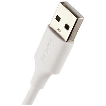  Кабель UGREEN US289 60141 USB 2.0 A to Micro USB Cable Nickel Plating 1m White 