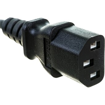  Кабель питания Hyperline PWC-IEC13A-SHM-3.0-BK для компьютера Schuko+C13 угловая 3x1.0 10A угловая вилка 3м черный 