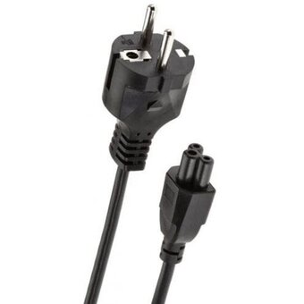  Кабель питания Telecom TP022-1.8-BK для ноутбуков 1.8m 3-pin с заземлением 220V Европейский стандарт 