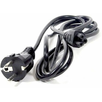  Кабель питания Telecom TP022-1.8-BK для ноутбуков 1.8m 3-pin с заземлением 220V Европейский стандарт 