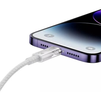  Дата-кабель Baseus Explorer (CATS010102) Fast Charging with Smart Temperature Control USB to iP 2.4A 2m White 