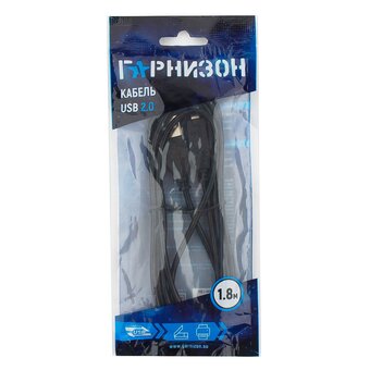  Кабель Гарнизон GCC-USB2-AMBM-1.8M USB 2.0 AM/BM 1.8м 