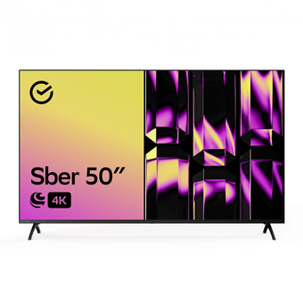  Телевизор Sber SDX 50U4125 черный 
