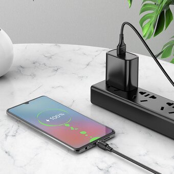  Дата-кабель HOCO X52 Sereno magnetic charging micro 1м (чёрный) 