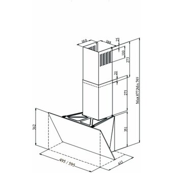  Вытяжка Monsher Nova 60 Noir 