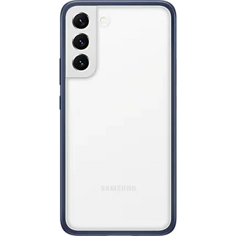  Чехол (клип-кейс) Samsung EF-MS906CNEGRU для Samsung Galaxy S22+ Frame Cover темно-синий/прозрачный 