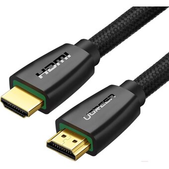  Кабель UGREEN HD118 40411 HDMI Male To Male Cable With Braid 3m Black 