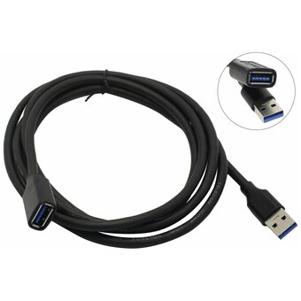  Кабель удлинительный Telecom TUS708-3M USB3.0 Am-Af 3m черный 