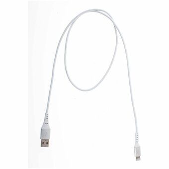  Кабель Cactus CS-LG.USB.A-0.8 USB m-Lightning m 0.8м белый 