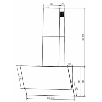  Вытяжка ELIKOR Vertex 50 WH белый 