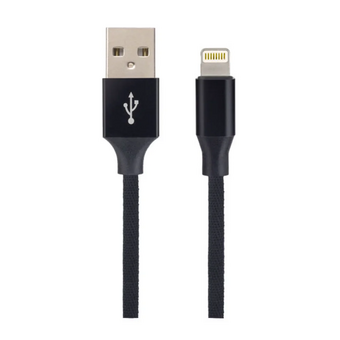  Кабель для iPhone PERFEO I4319 USB-8 PIN Lightning силикон, черный, 2м, бокс 
