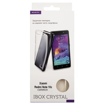  Чехол (клип-кейс) Redline УТ000024069 для Xiaomi Redmi Note 10/10S iBox Crystal прозрачный 
