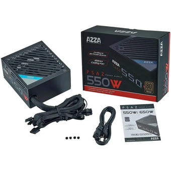  Блок питания Azza PSAZ-550W ATX 550W 80+ bronze (20+4pin) APFC 120mm fan 5xSATA RTL 