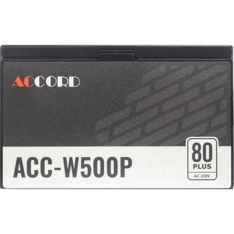  Блок питания Accord ACC-W500P ATX 500W 80 Plus White (20+4pin) 120mm fan 6xSATA 