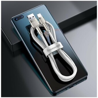  Дата-кабель Baseus Cafule (CAKF000102) Metal USB to Type-C 66W 1m White 