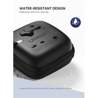  Органайзер UGREEN LP128 40816 Earphone Cable Charger Multi-functional Case Black 
