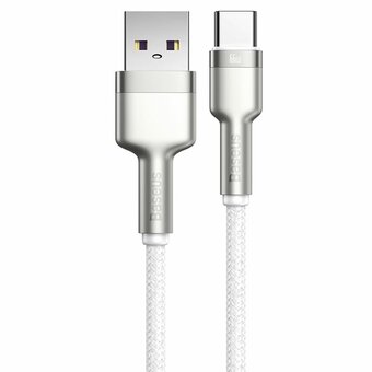  Дата-кабель Baseus Cafule (CAKF000102) Metal USB to Type-C 66W 1m White 
