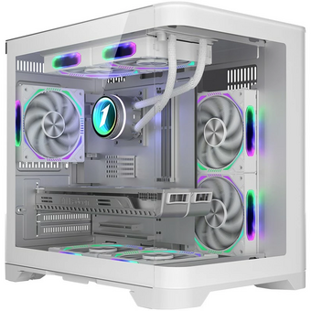  Корпус 1STPLAYER UVIEW UV5 White (UV5-WH) / mATX 