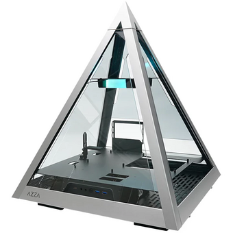  Корпус Azza Pyramid L черный/серебристый (CSAZ-804L Pyramid) без БП ATX 6x120mm 2xUSB3.0 audio bott PSU 
