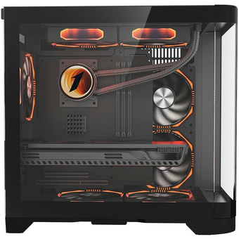  Корпус 1STPLAYER UVIEW UV5 Black (UV5-BK) / mATX 