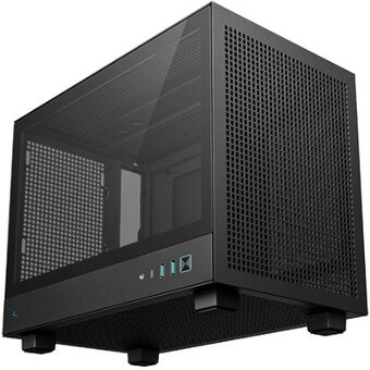  Корпус Deepcool CH160 без БП, боковое окно (закаленное стекло), черный, Mini-ITX 