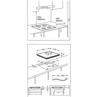  Варочная поверхность индукционная Electrolux LIB60424CK черный 
