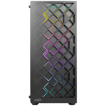  Корпус Azza Spectra черный (CSAZ-280B Spectra) без БП ATX 7x120mm 2x140mm 2xUSB2.0 1xUSB3.0 audio bott PSU 
