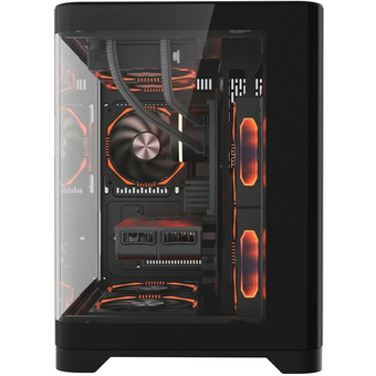  Корпус 1STPLAYER UVIEW UV5 Black (UV5-BK) / mATX 