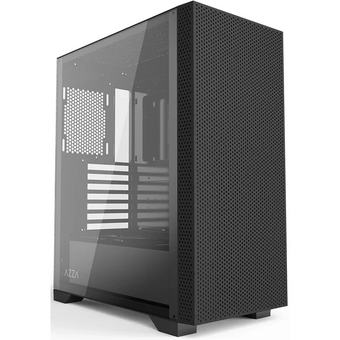  Корпус Azza Celesta F черный (CSAZ-340F Celesta) без БП ATX 5x120mm 5x140mm 2xUSB2.0 1xUSB3.0 audio bott PSU 