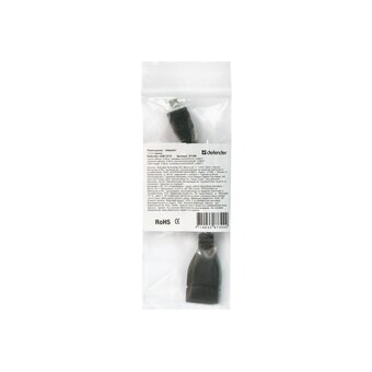  Кабель-переходник Defender 87300 microUSB(M) - USB(F) 