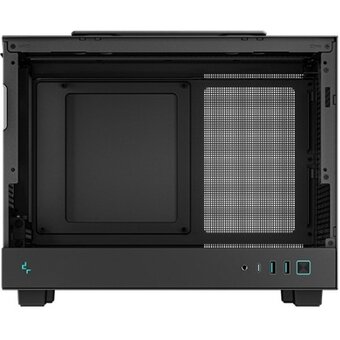  Корпус Deepcool CH160 без БП, боковое окно (закаленное стекло), черный, Mini-ITX 