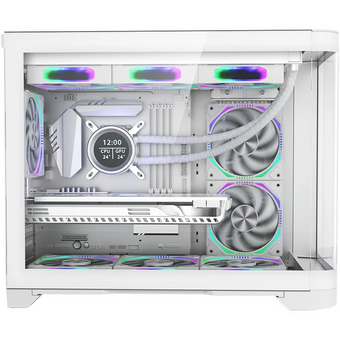  Корпус 1STPLAYER UVIEW UV6 White (UV6-WH) / mATX 
