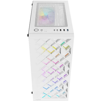  Корпус Azza Spectra белый (CSAZ-280W Spectra) без БП ATX 7x120mm 2x140mm 2xUSB2.0 1xUSB3.0 audio bott PSU 