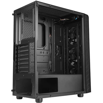  Корпус Azza Spectra черный (CSAZ-280B Spectra) без БП ATX 7x120mm 2x140mm 2xUSB2.0 1xUSB3.0 audio bott PSU 
