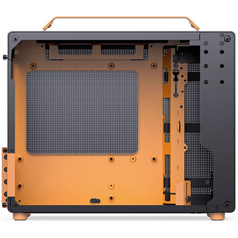  Корпус JONSBO Jonsplus Z20 Orange/Black без БП, боковая панель из закаленного стекла, mini-ITX, micro-ATX, черно-оранжевый 
