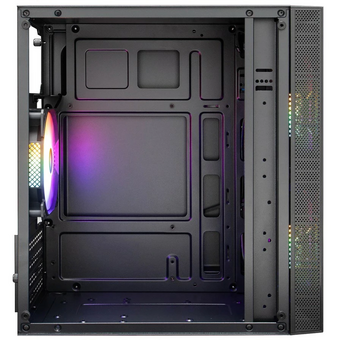  Корпус 1STPLAYER FIREBASE X1 Black (X1-BK-3F1) / mATX / 3x120mm LED fans 