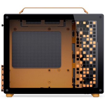  Корпус JONSBO Jonsplus Z20 Orange/Black без БП, боковая панель из закаленного стекла, mini-ITX, micro-ATX, черно-оранжевый 