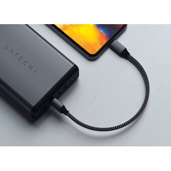  Кабель Satechi ST-TAL10M Type-A to Lightning Cable 10 inch Space Gray 