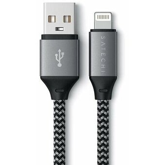  Кабель Satechi ST-TAL10M Type-A to Lightning Cable 10 inch Space Gray 