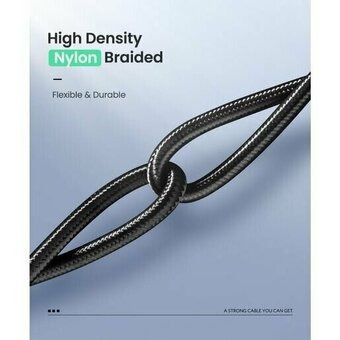  Кабель UGREEN US316 90120 USB-C 2.0 to USB-C 2.0 5A Data Cable 3m Black 