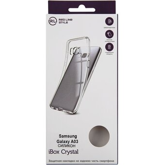  Чехол (клип-кейс) Redline УТ000029855 для Samsung Galaxy A03 iBox Crystal прозрачный 