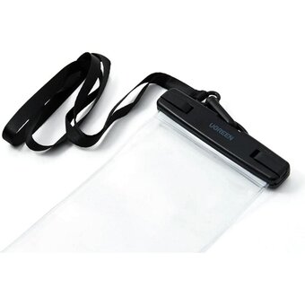  Чехол UGREEN LP186 60959 Waterproof Phone Pouch Black/Transparent 