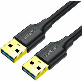  Кабель UGREEN US128 90576 USB-A 3.0 Male to Male Cable 3m Black 