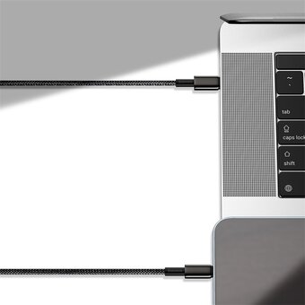  Дата-кабель Baseus Tungsten Gold (CATWJ-A01) Fast Charging Type-C to Type-C 100W 2m Black 